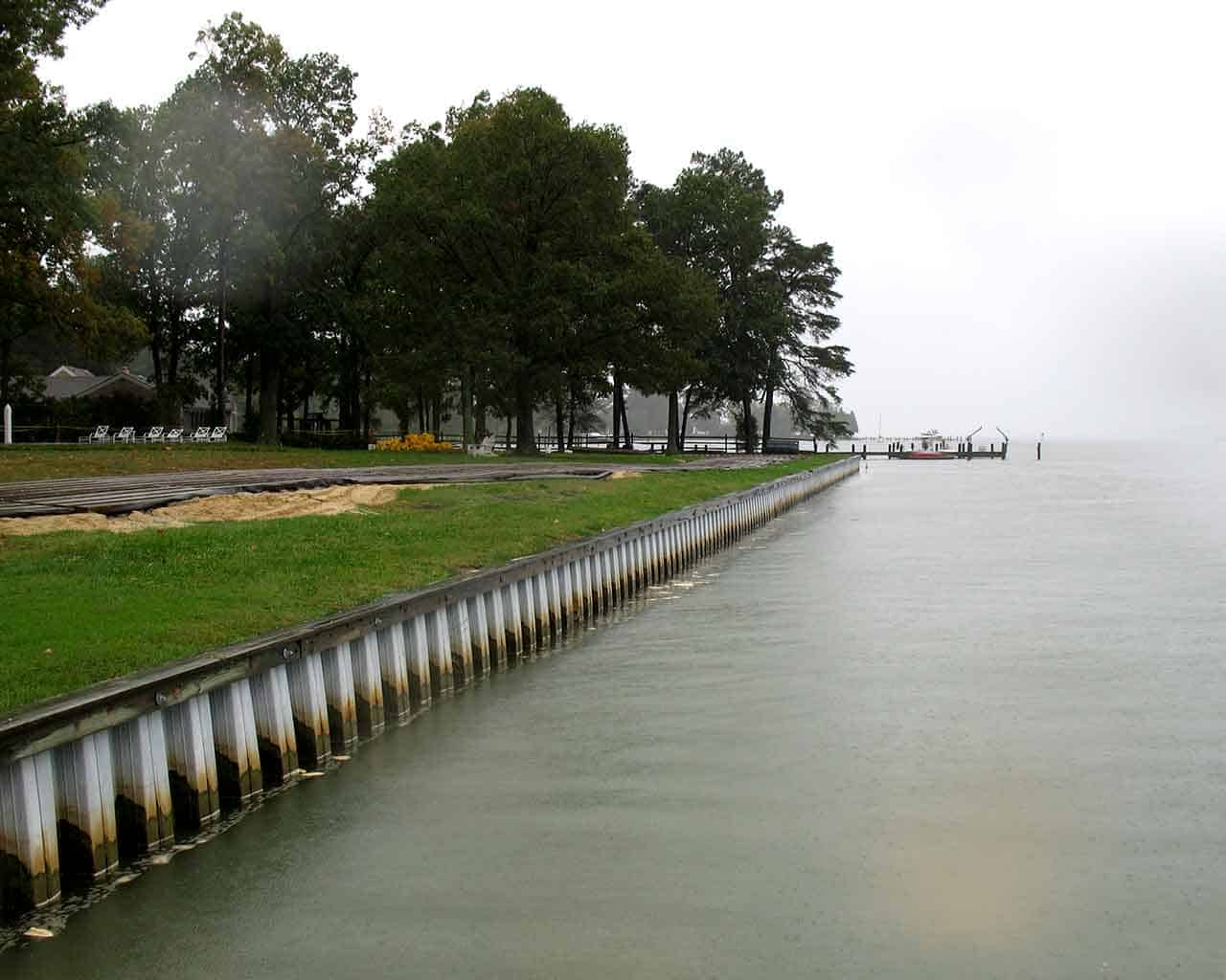 Rusch project shows shoreline before